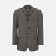 Fulham Shadow Grey Single-Breasted Quilted Blazer
