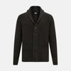 View 1 of product Dark Brown Cashmere Shawl Collar Cardigan