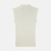 View 3 of product Ecru Fine Merino V-Neck Vest