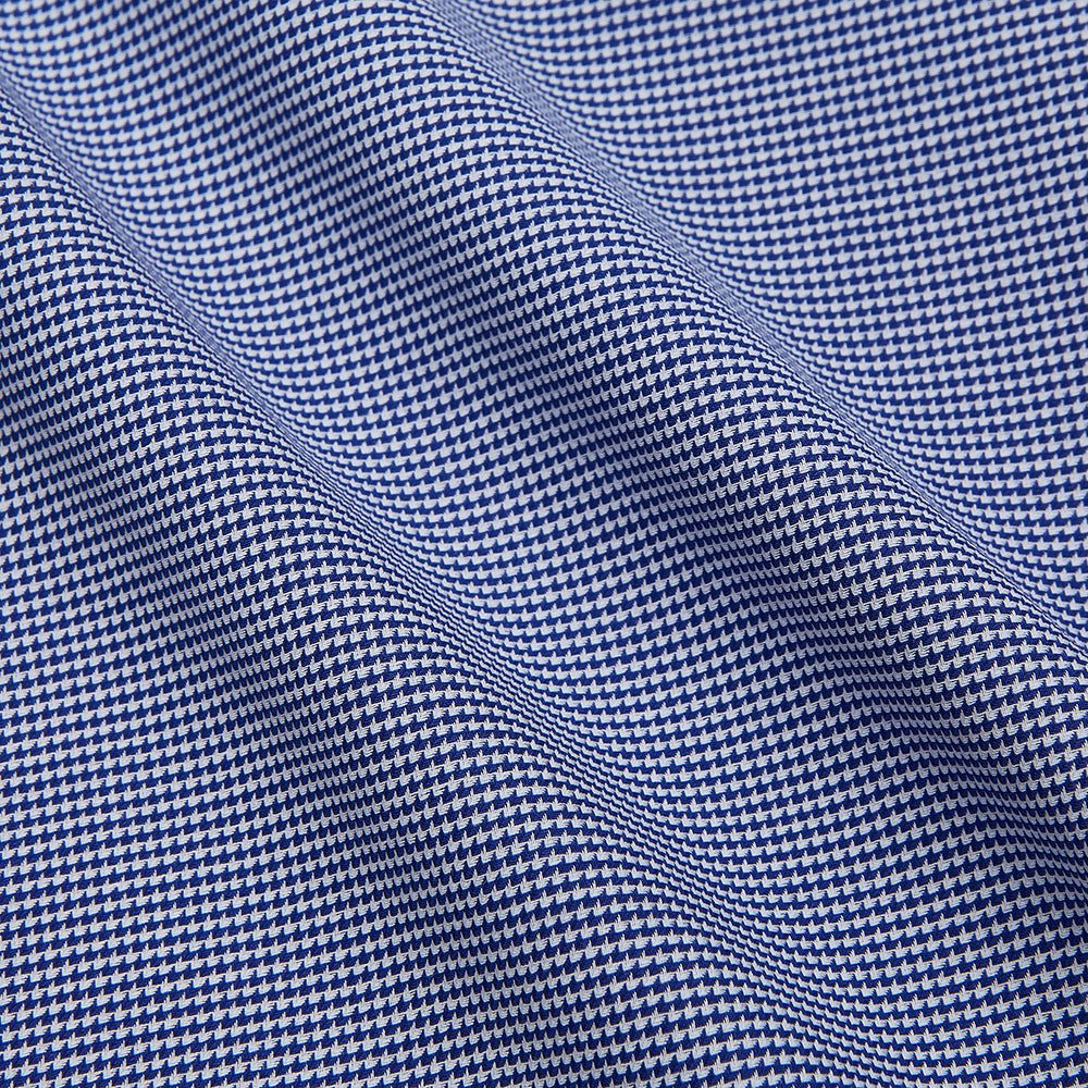 Navy Pattern Cotton Voile Regular Fit Mayfair Shirt