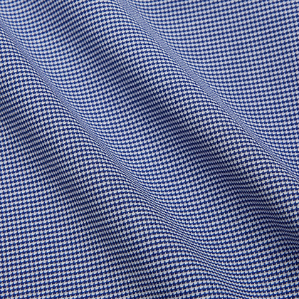 Navy Pattern Cotton Voile Regular Fit Mayfair Shirt Image 3