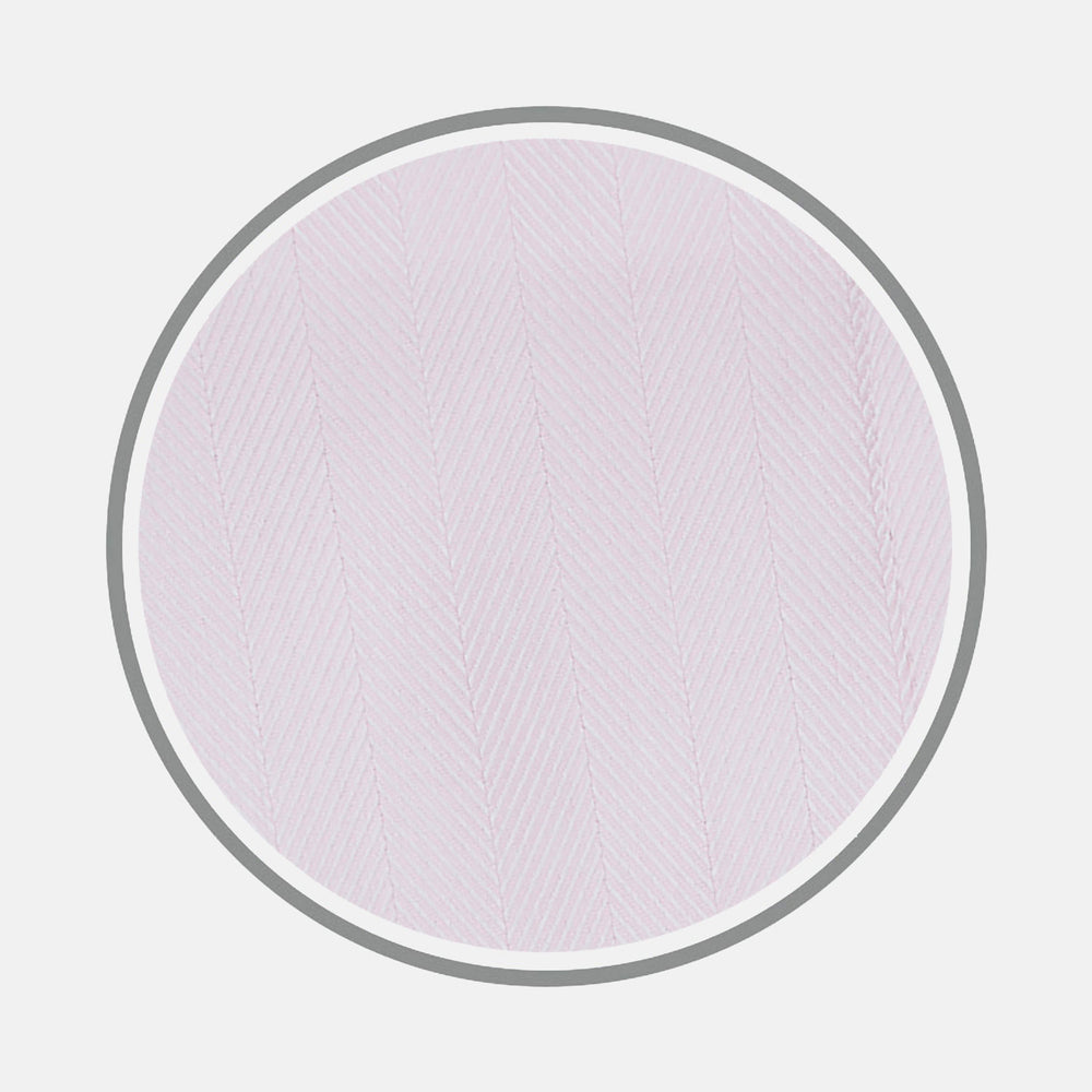 Pink Herringbone Cotton Fabric
