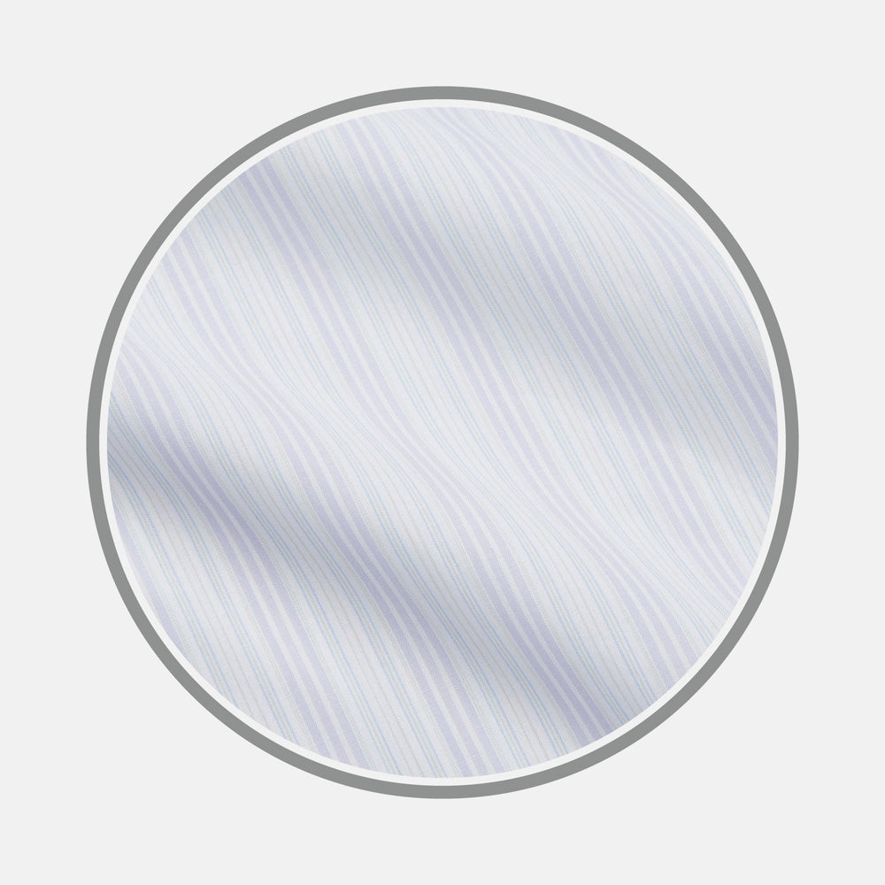 Pink and Mint Multi Stripe Cotton Fabric