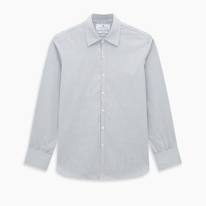 Forest Green Micro Tattersall Westminster Shirt Image 8