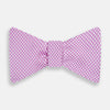View 1 of product Pink and White Hounstooth Silk Bow Tie
