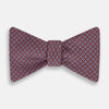 View 1 of product Indies Red Floral Square-Print Silk Bow Tie