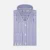 View 2 of product Mid Blue Candy Stripe Cotton Fabric