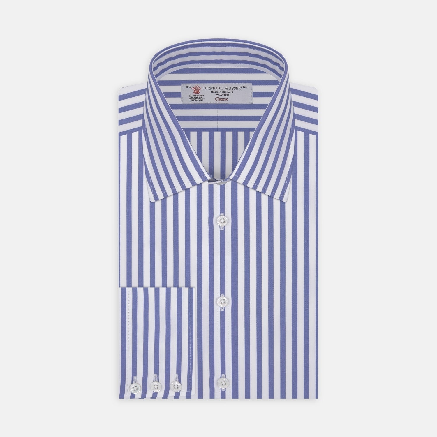 View 2 of product Mid Blue Candy Stripe Cotton Fabric