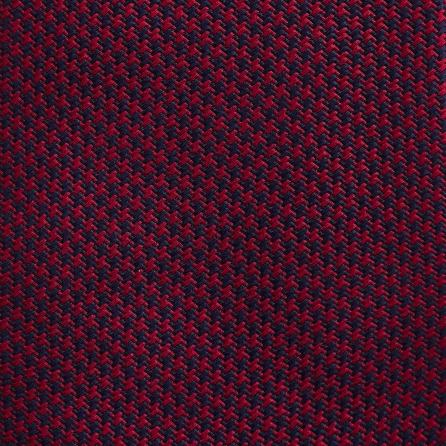 HOUNDSTOOTH NAVY BURGUNDY TIE