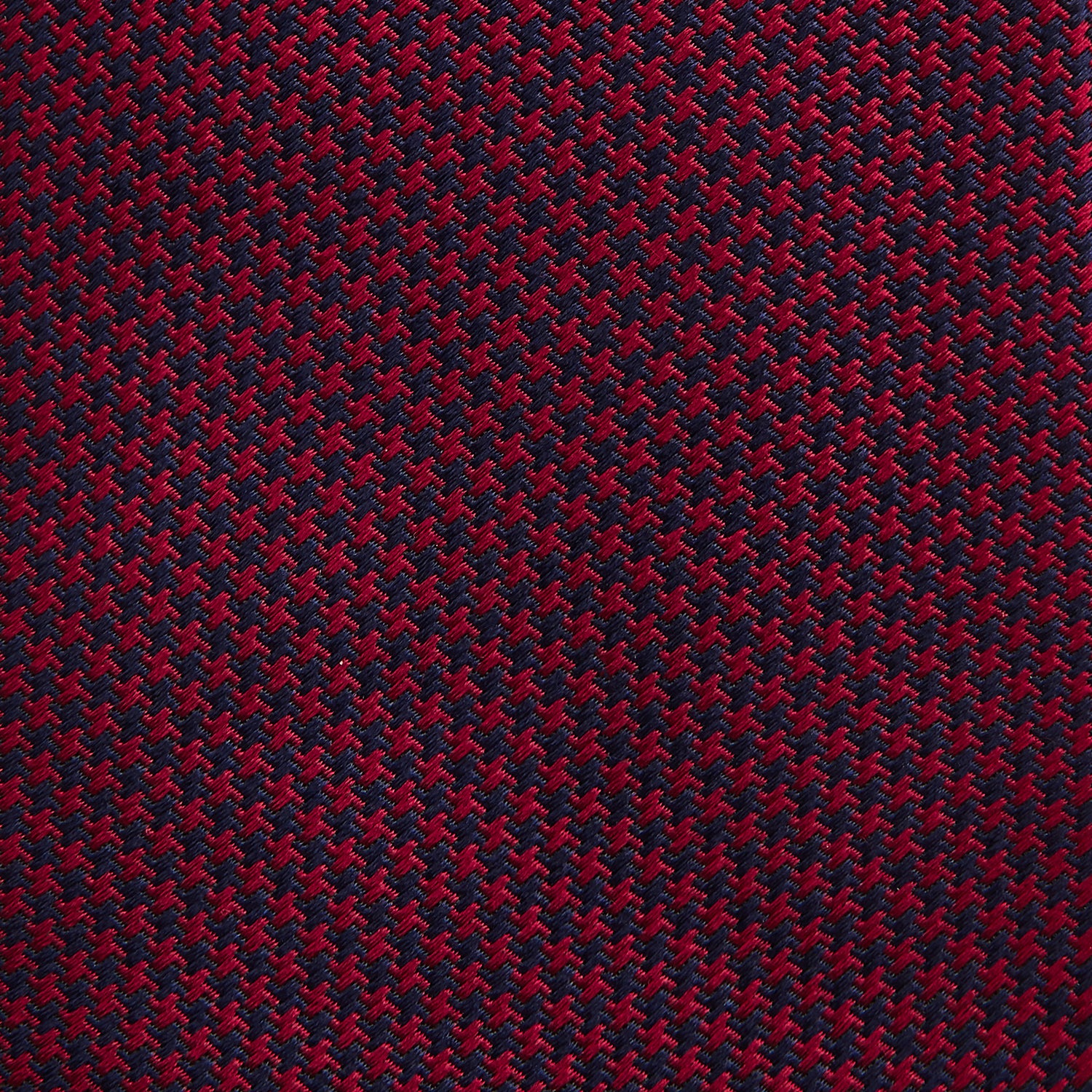 View 3 of product HOUNDSTOOTH NAVY BURGUNDY TIE