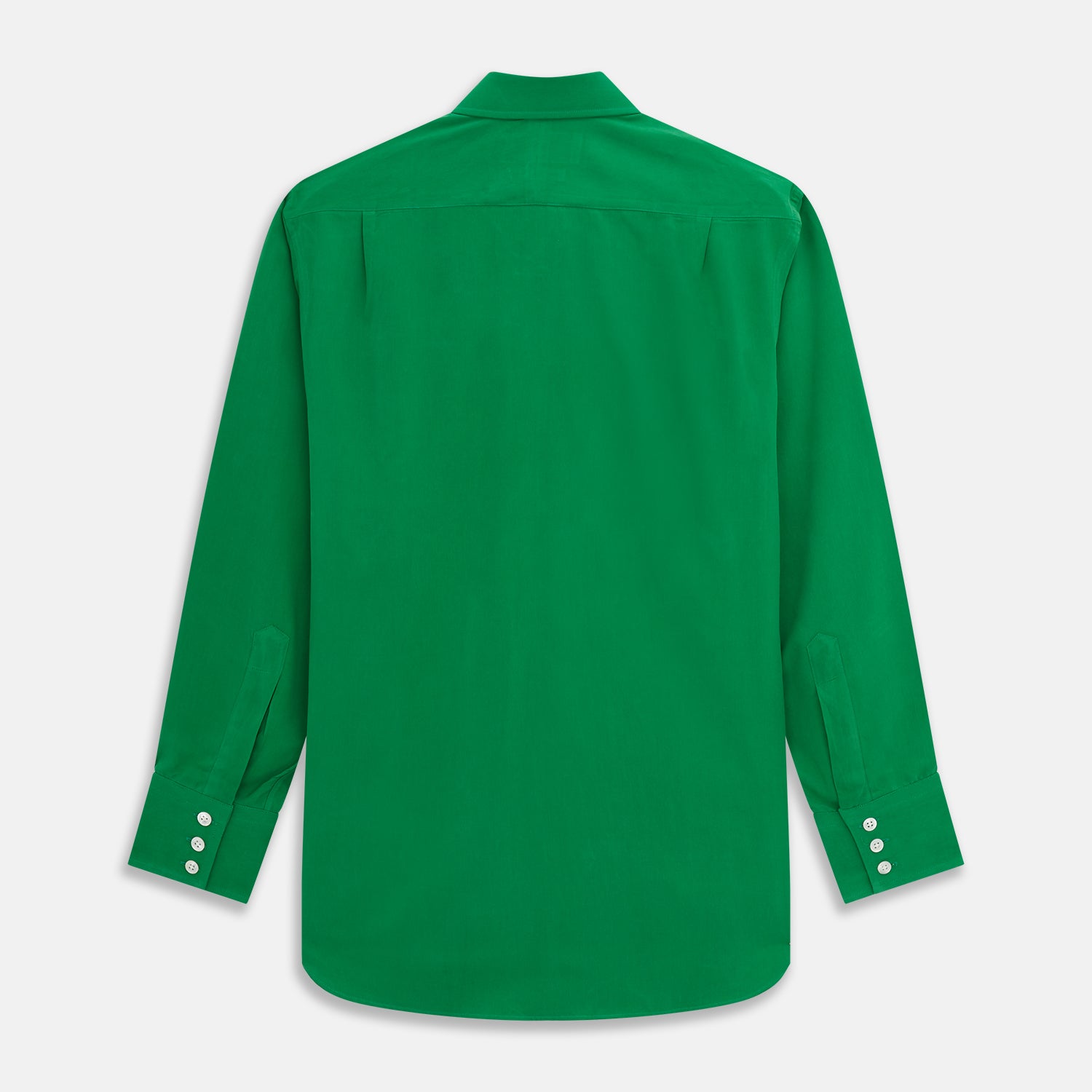 View 5 of product Green Sandwashed Silk Regular Fit Mayfair Shirt
