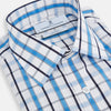 View 2 of product Blue and Navy Combination Check Mayfair Shirt