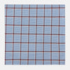 View 1 of product Blue and Burgundy Windowpane Check Hand-Rolled Handkerchief
