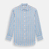 View 1 of product Blue and Navy Combination Check Mayfair Shirt