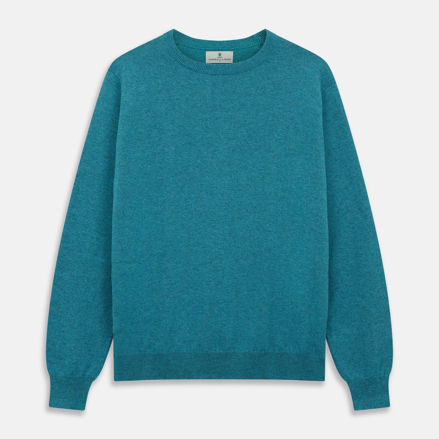 View 1 of product Teal Glenn Crew Neck Jumper