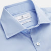View 2 of product Tailored Fit Pale Blue Cotton Shirt with Kent Collar and Double Cuffs