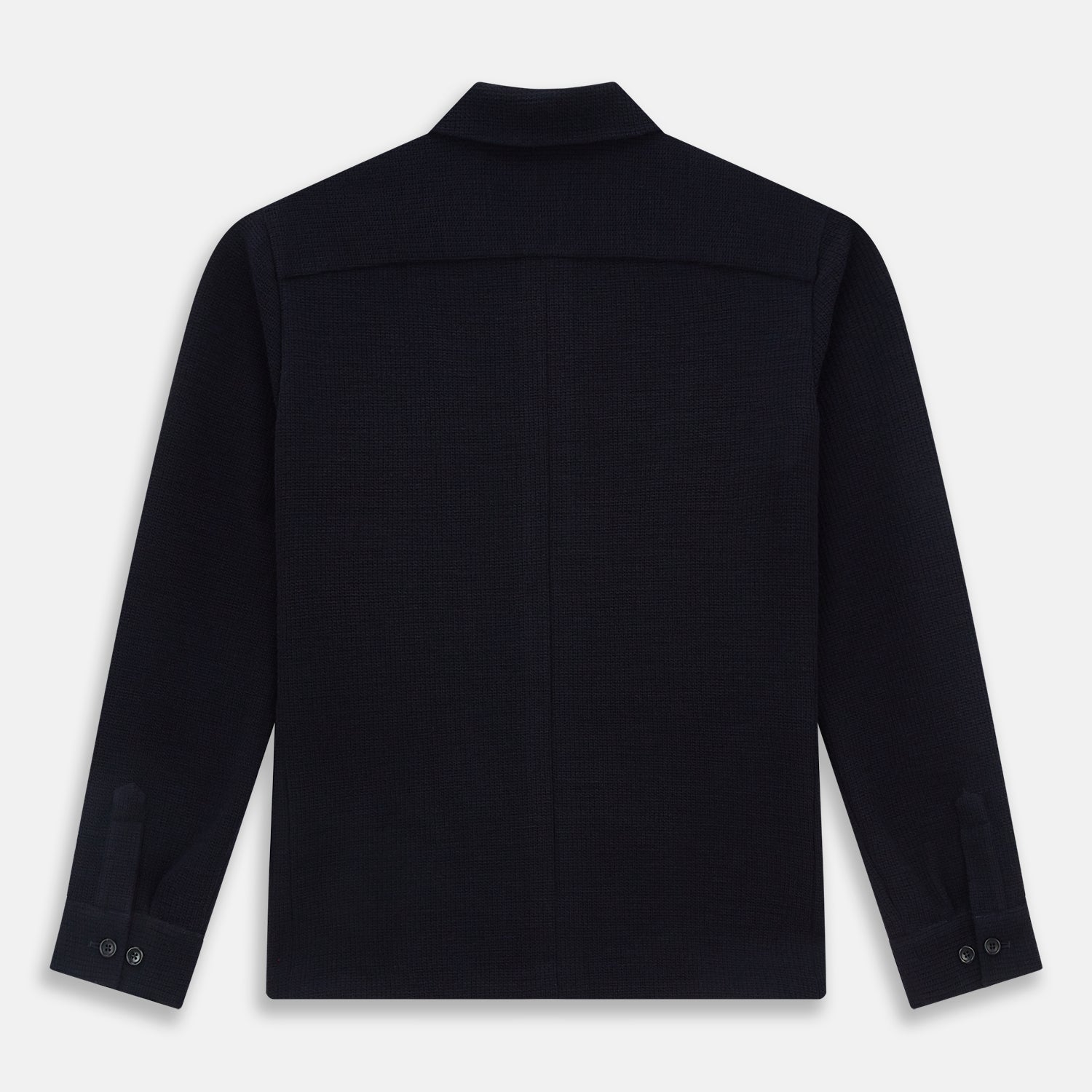 Navy Greenwich Knitted Overshirt