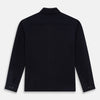 Navy Greenwich Knitted Overshirt