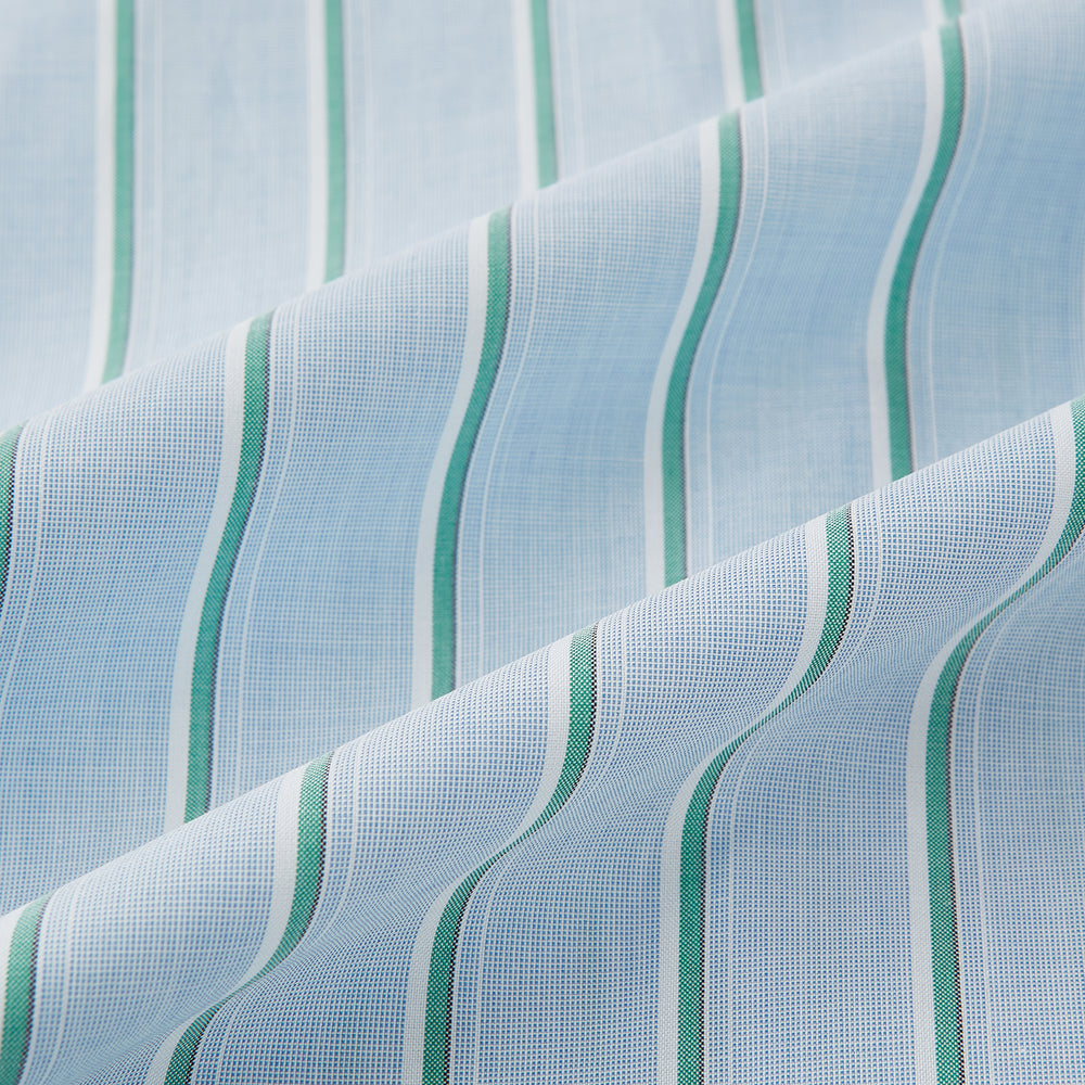 Blue and Green Multi-Stripe Westminster Shirt