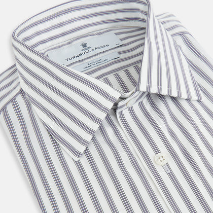 Purple Multi Stripe Mayfair Shirt Image 1