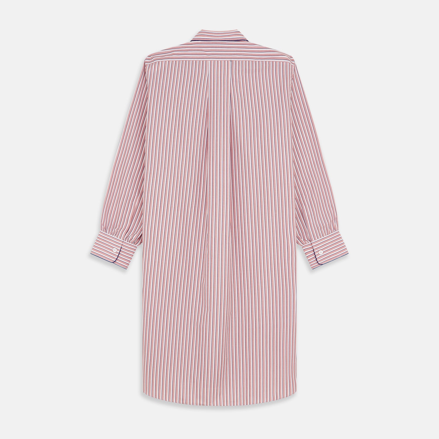 View 3 of product Orange Multi Stripe Cotton Sussex Nightshirt