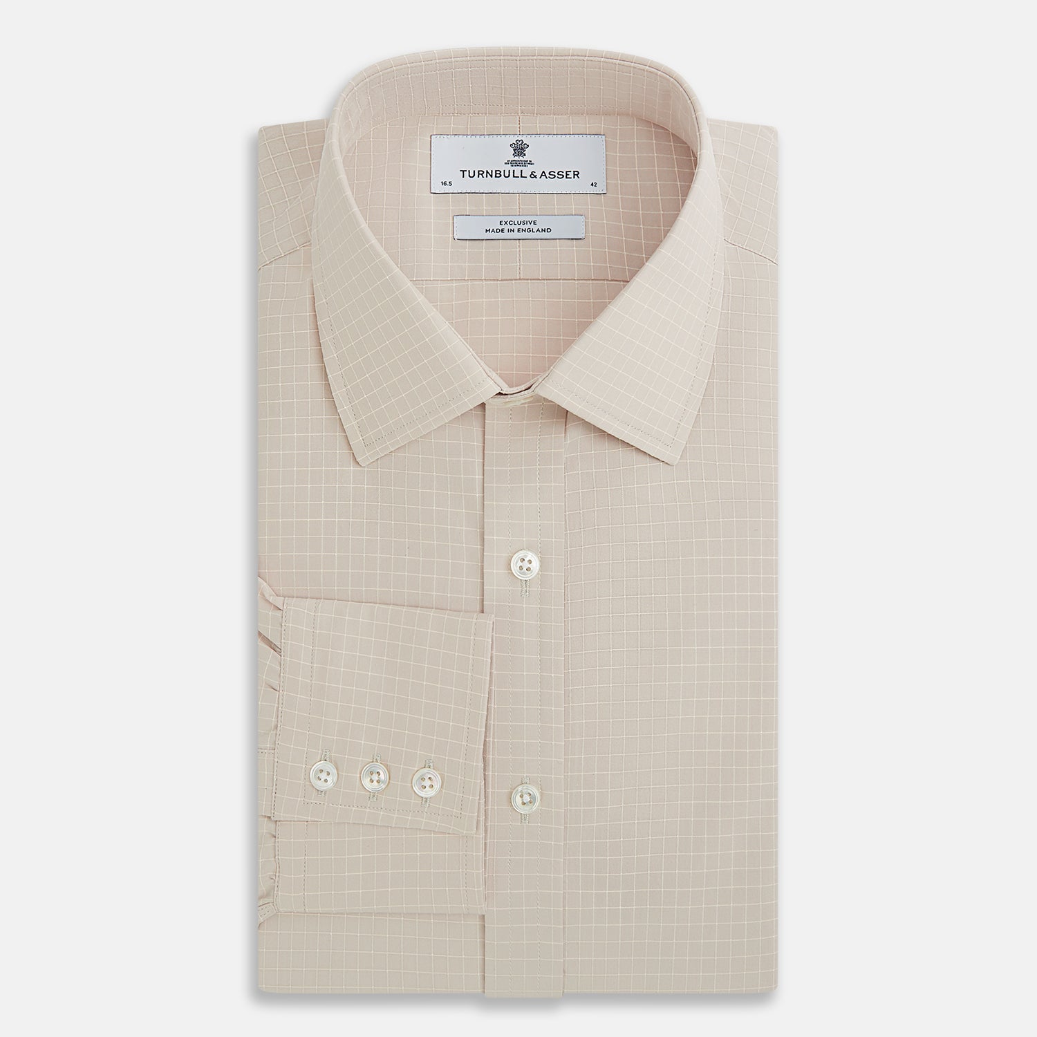 View 5 of product Pale Pink Fine Check Mayfair Shirt