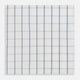 Dark Navy Double-Line Check Hand-Rolled Handkerchief
