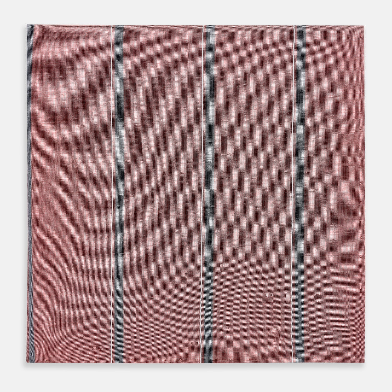 Image 3 of product Red Track Stripe Hand-Rolled Handkerchief