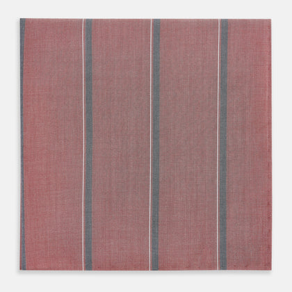 Red Track Stripe Hand-Rolled Handkerchief Image 2