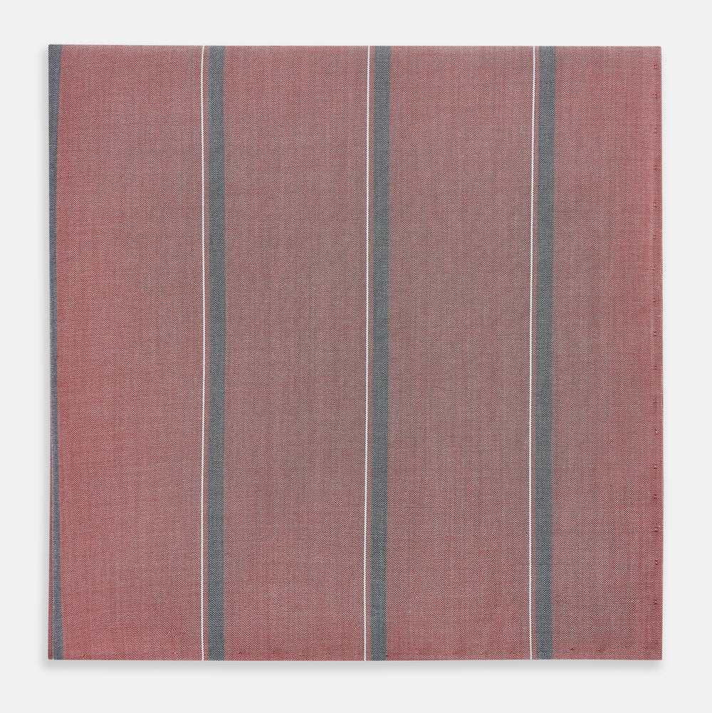 Red Track Stripe Hand-Rolled Handkerchief