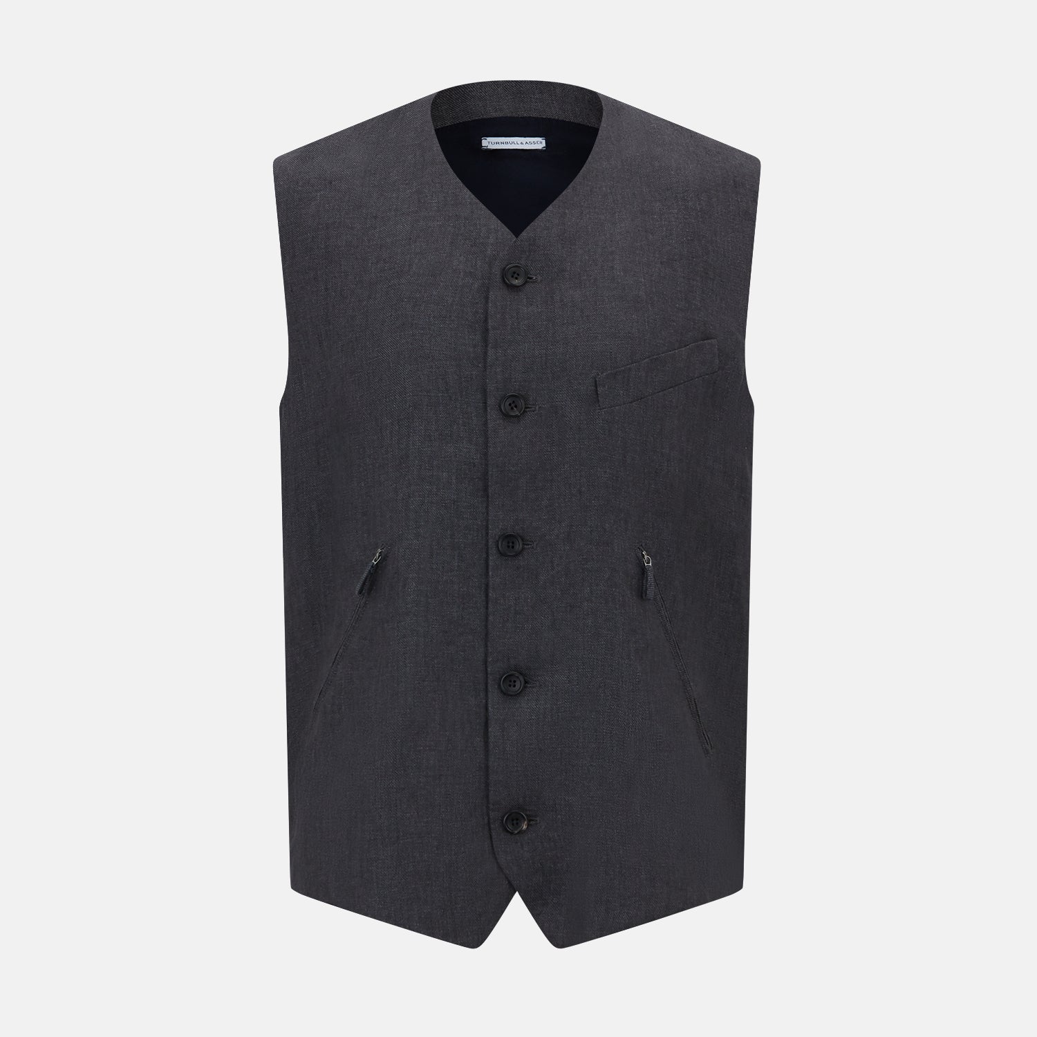 View 1 of product Ash Linen Twill Waistcoat
