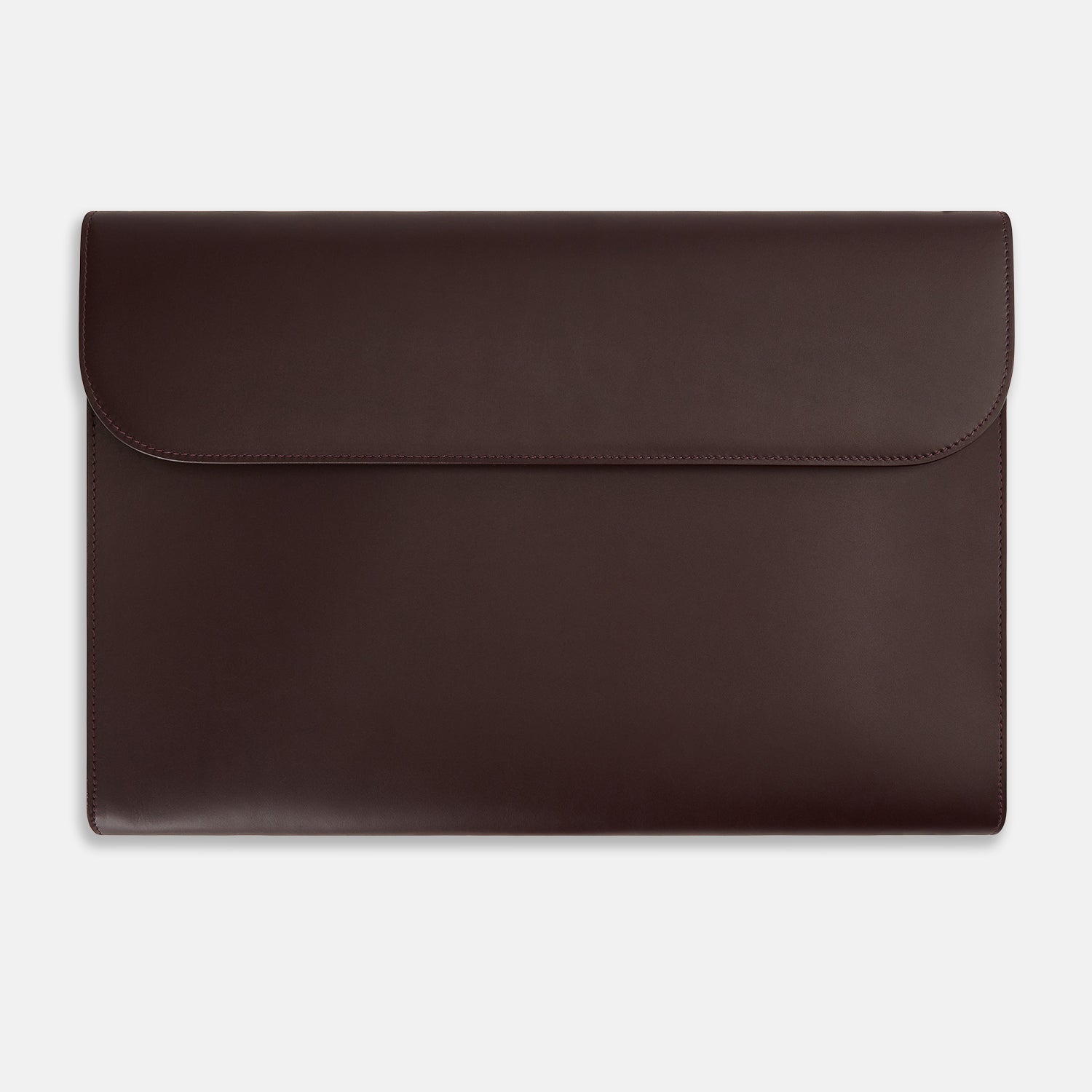 View 1 of product Burgundy Leather Snap-Fasten Pouch