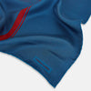 View 2 of product Blue and Red Stripe Silk Pocket Square