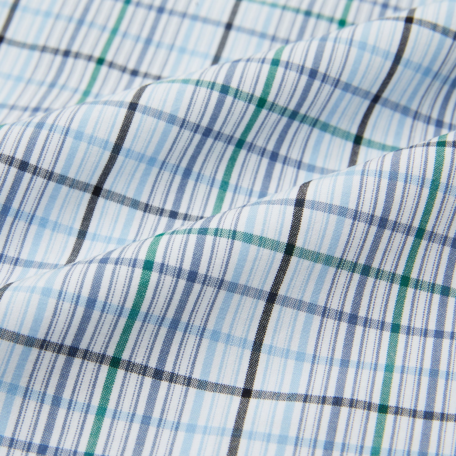 Blue and Green Multi Check Pyjama Shirt