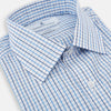 View 2 of product Blue and Navy Tattersall Check Mayfair Shirt