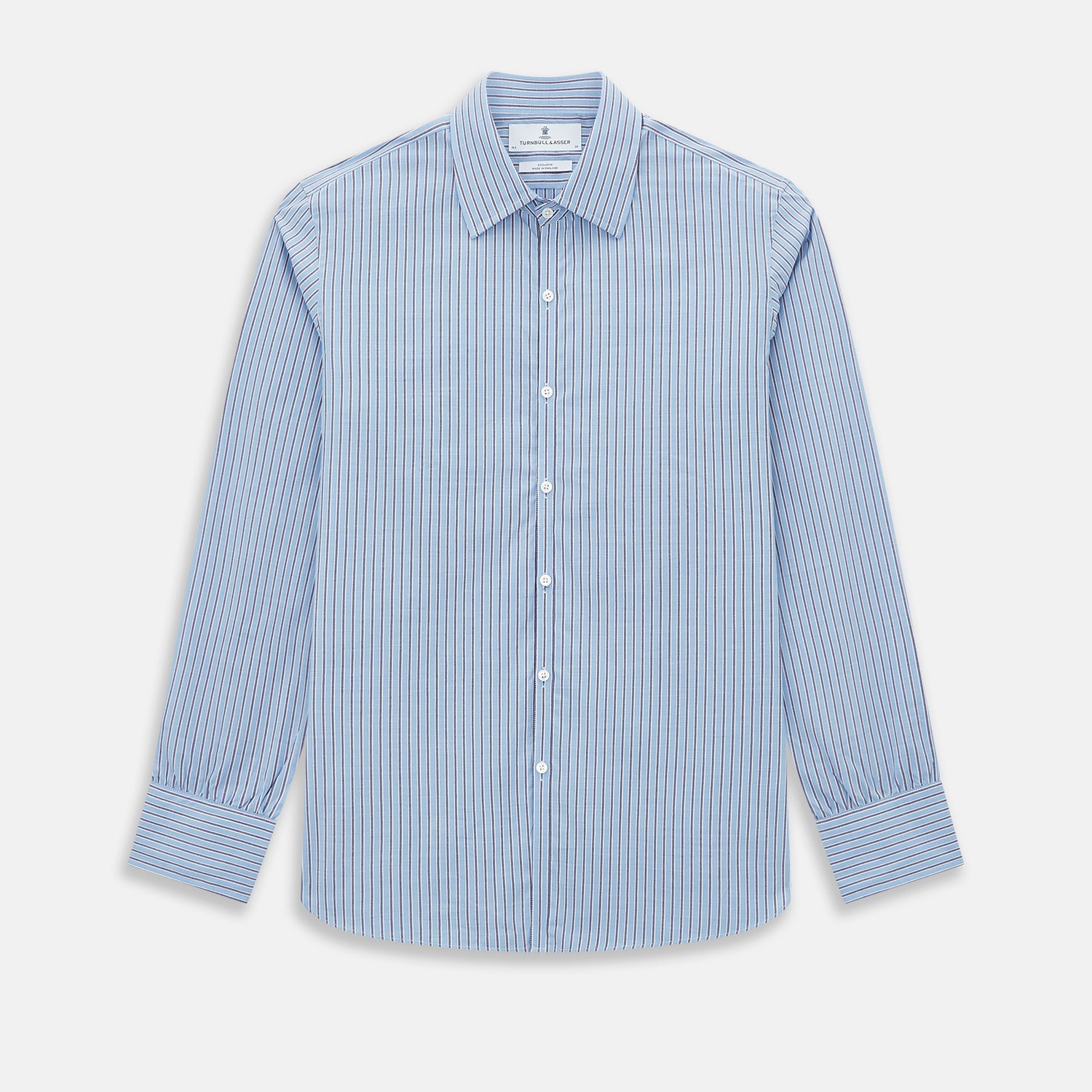 View 1 of product Steel Blue Ticking Stripe Westminster Shirt