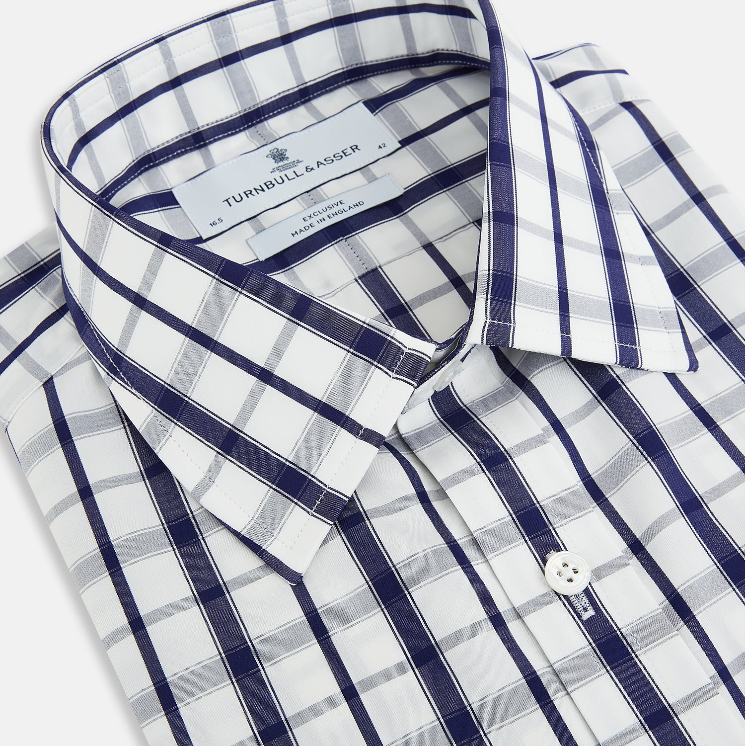 View 2 of product Navy Plaid Check Mayfair Shirt
