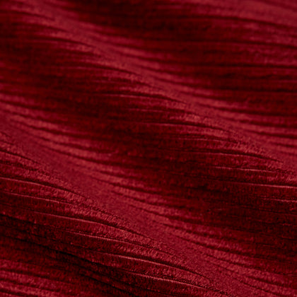 Burgundy Linen & Cotton Cord Gown Image 3