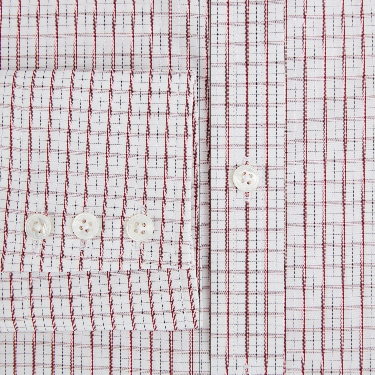 View 4 of product Red Tattersall Check Mayfair Shirt