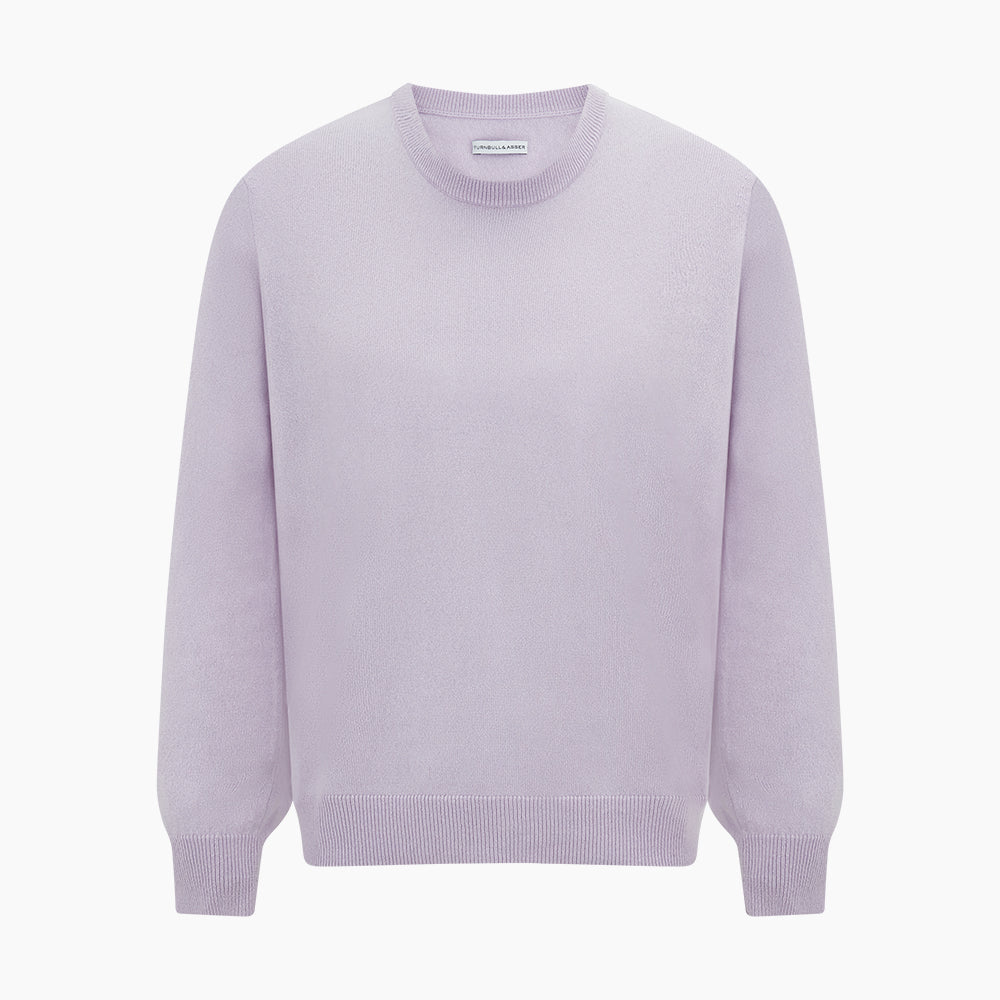 Lilac Cashmere Round Neck Jumper