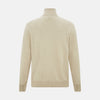 View 3 of product Cream Half-Zip Cashmere Jumper