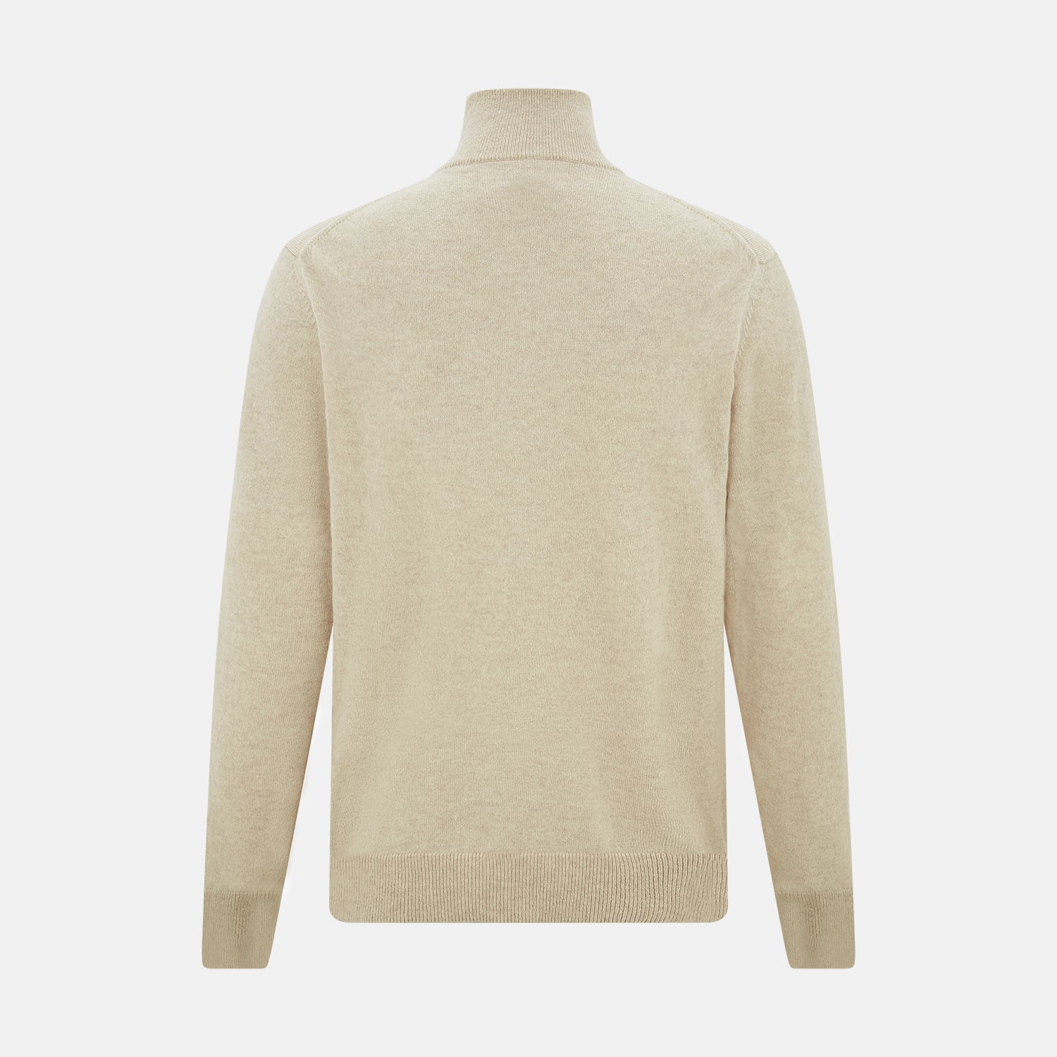View 3 of product Cream Half-Zip Cashmere Jumper
