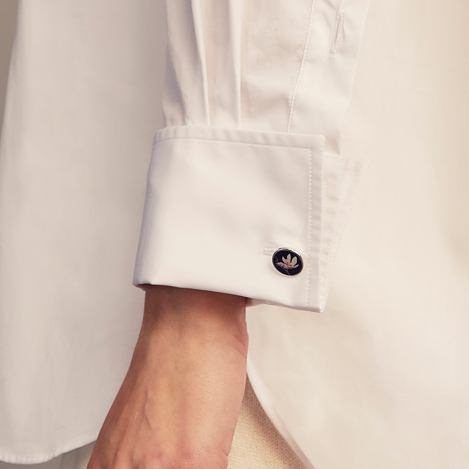 View 5 of product White Cotton Marlene Shirt