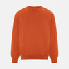 Rust Cashmere V-neck Jumper