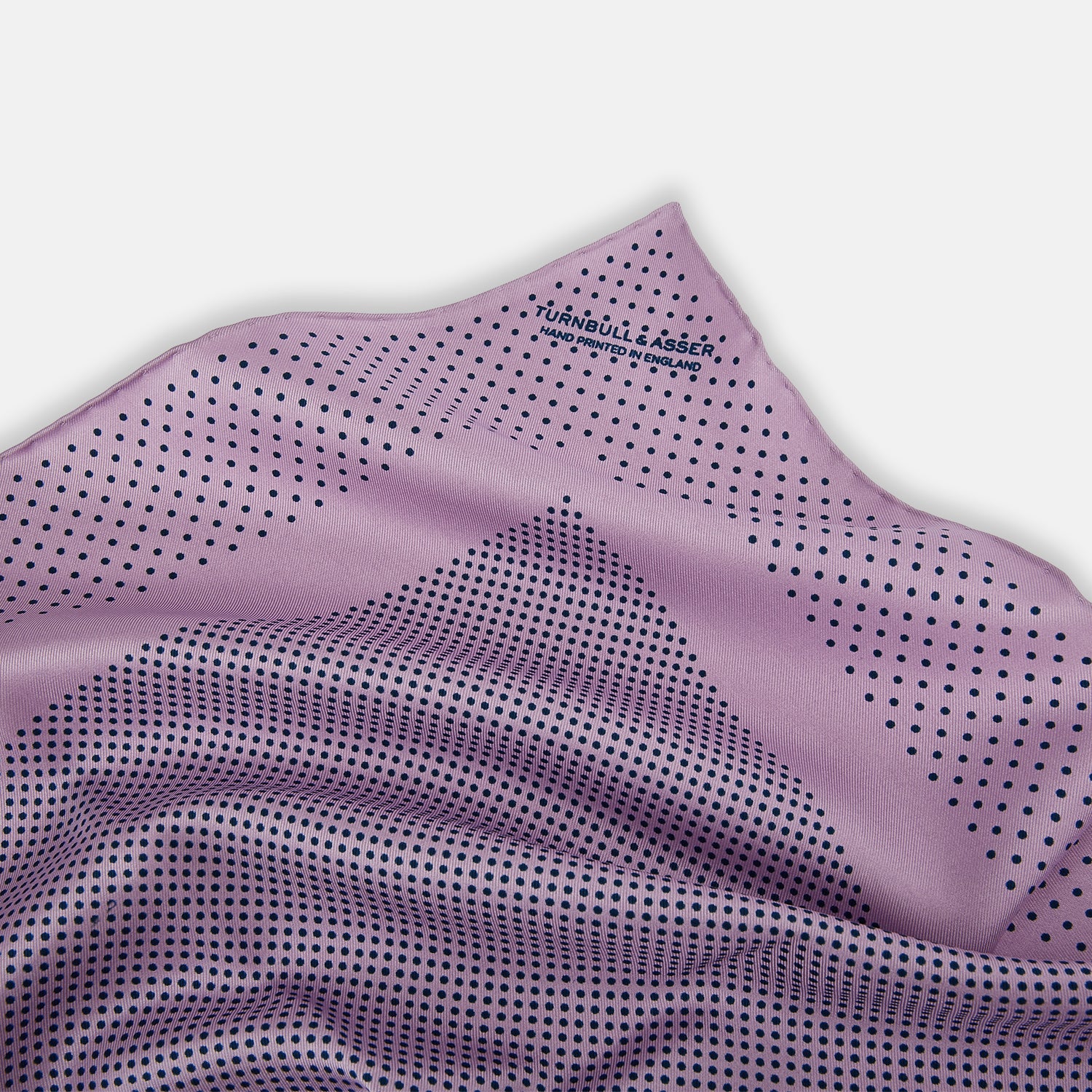 View 2 of product Lilac Dot Silk Pocket Square
