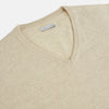 View 2 of product Ivory Cashmere V-Neck Jumper