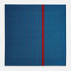 View 4 of product Blue and Red Stripe Silk Pocket Square