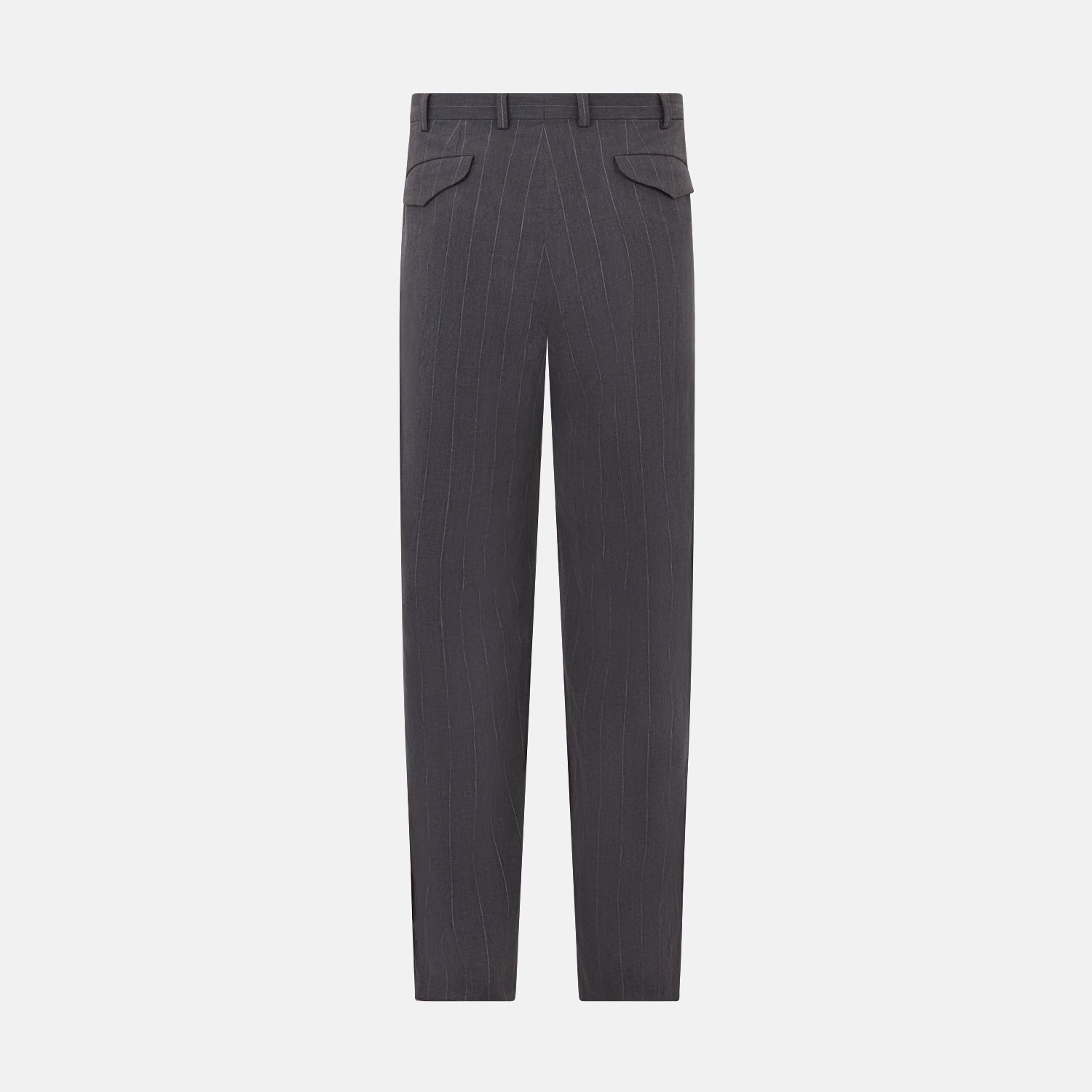 View 4 of product Dark Chocolate Striped Edmund trousers