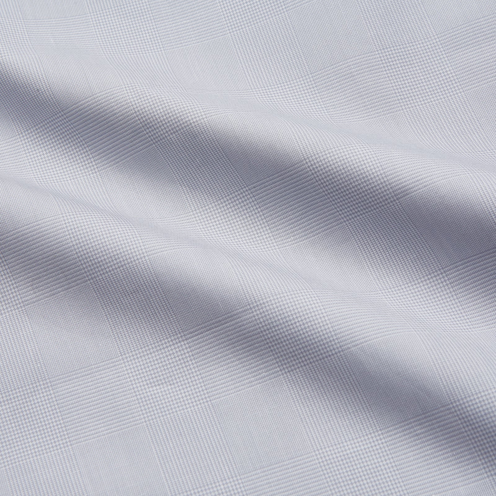 View 4 of product Faded Blue Block Check Cotton Regular Fit Mayfair Shirt