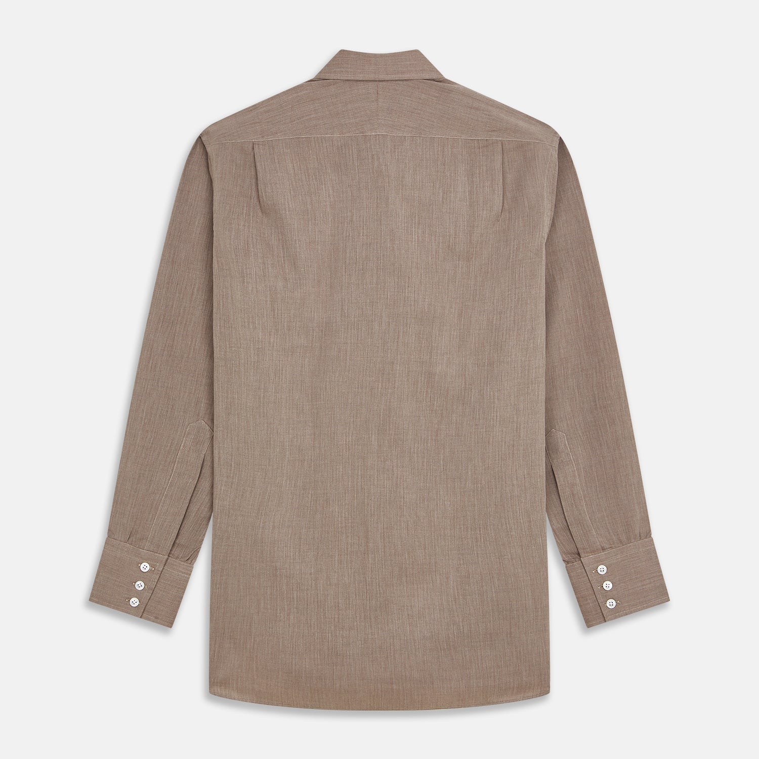 View 5 of product Camel Cotton Melange Regular Fit Mayfair Shirt